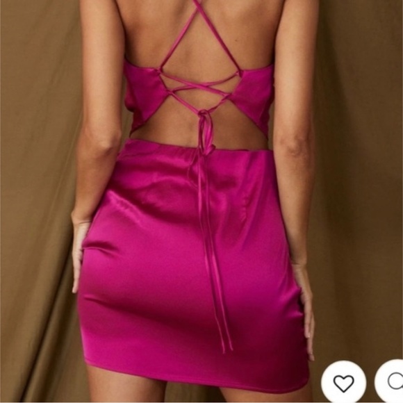 12th Tribe St Barths Fuchsia Mini Skirt - Picture 2 of 2